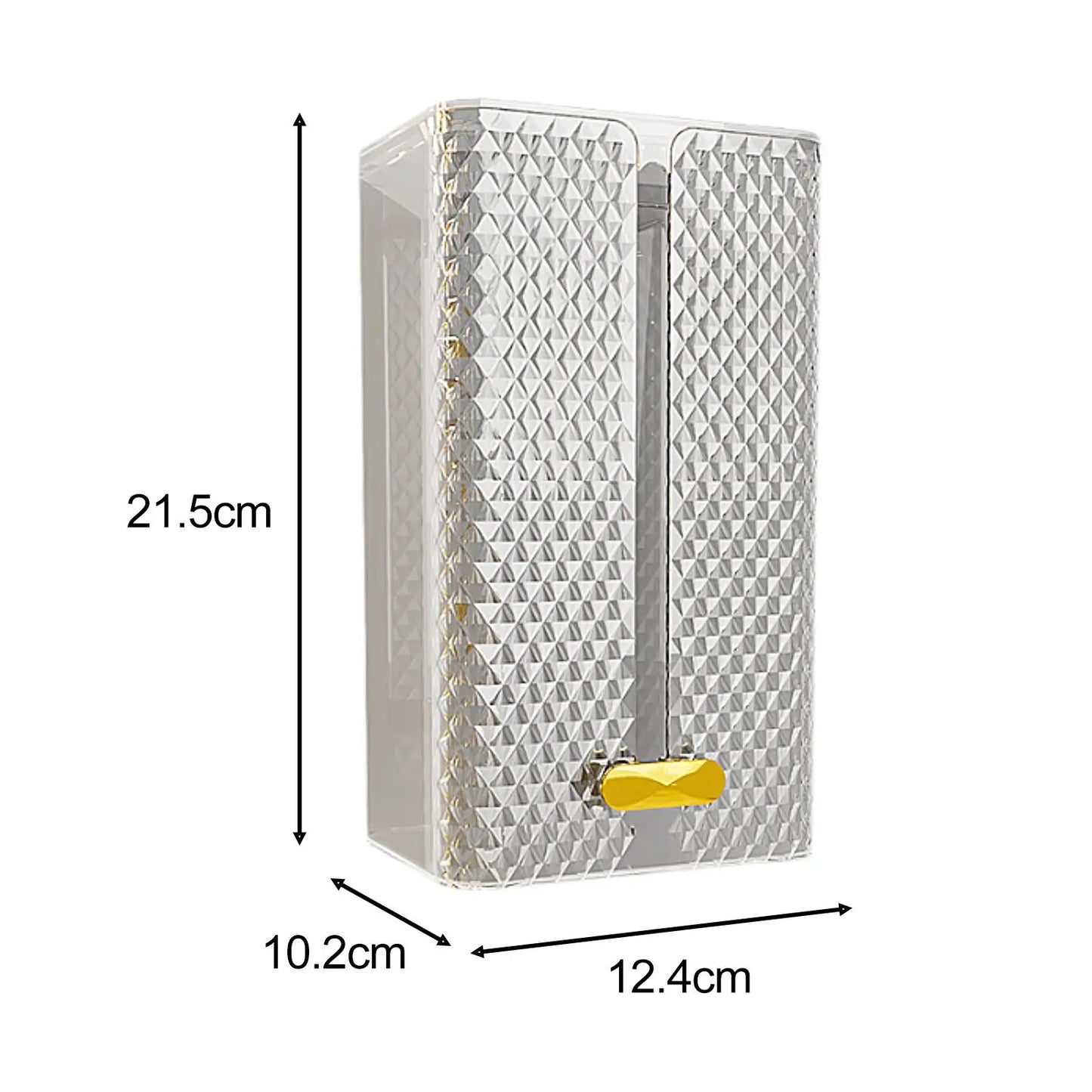 Tissue Box Holder Wall Mounted Modern Tissue Organizer Toilet Tissue Storage for Restroom Office Living Room Restaurant Desk