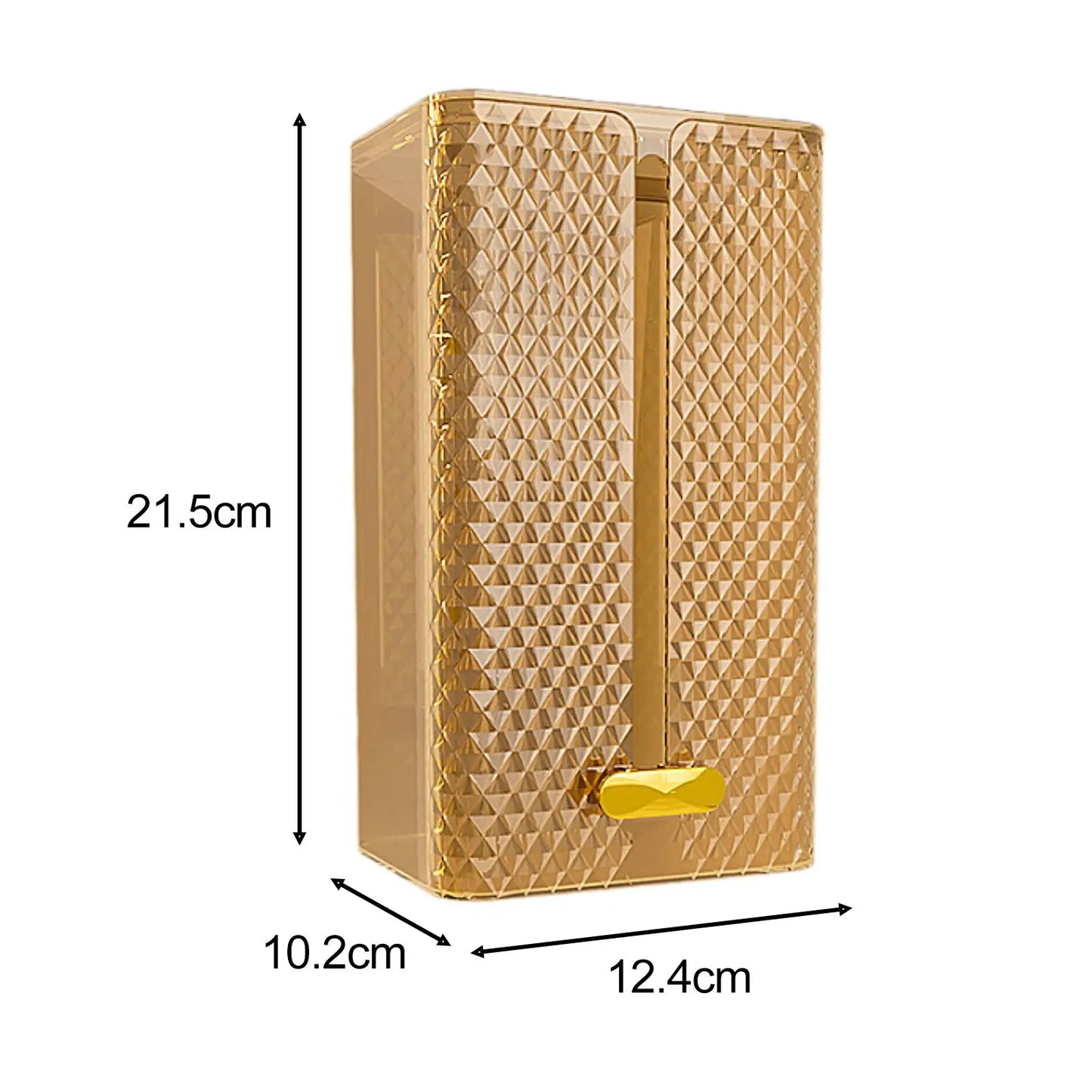 Tissue Box Holder Wall Mounted Modern Tissue Organizer Toilet Tissue Storage for Restroom Office Living Room Restaurant Desk