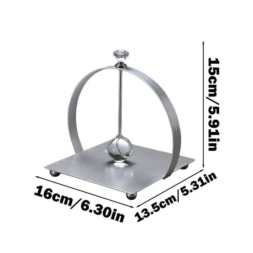Napkin Rack Tissue Dispenser Light Luxury Crystal Ball Metal Tissue Holder Paper Napkin Serviette Rack Dispenser for Kitchen