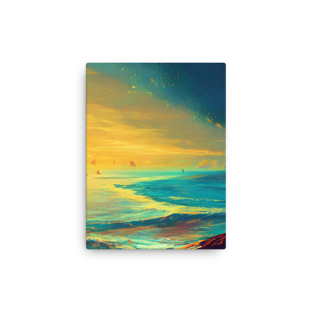 Thin canvas print - Ocean Yellow