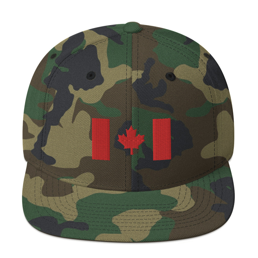 Snapback Hat - Canada Flag