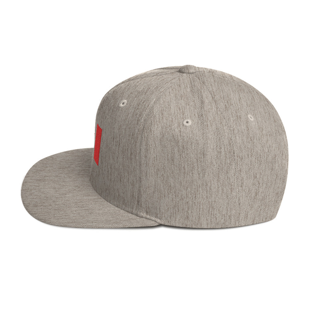 Snapback Hat - Canada Flag